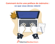 Comment écrire une préface de mémoire - Memoredaction