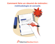 Résumé de mémoire - méthodologie et conseils