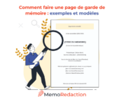 Сomment faire une page de garde pour un mémoire - exemples et modèles