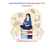 Comment faire la mise en page d'un memoire ?