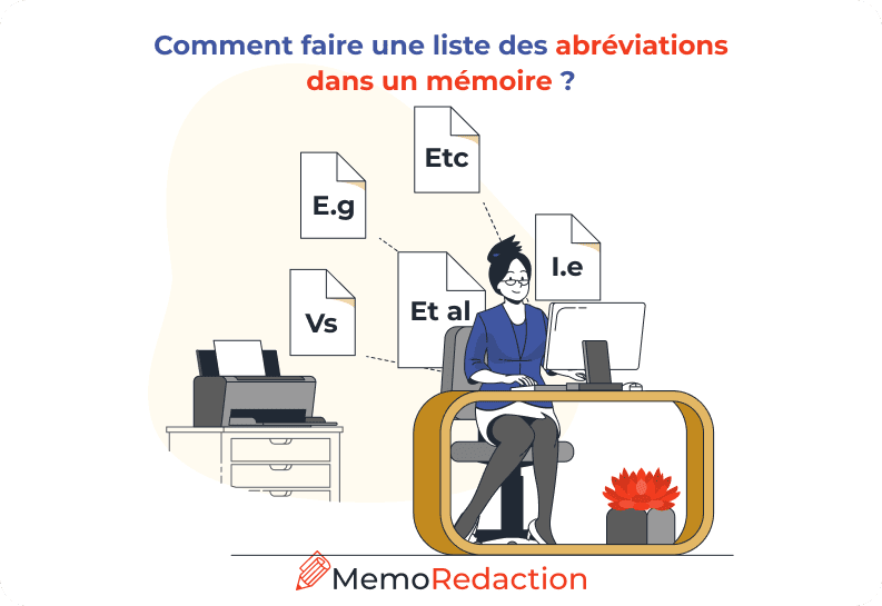 Comment faire une liste des abréviations dans un mémoire ?