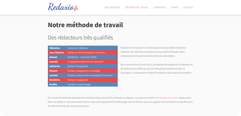 methode de travail