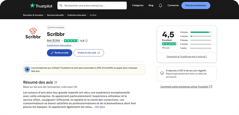 truspilot scribbr