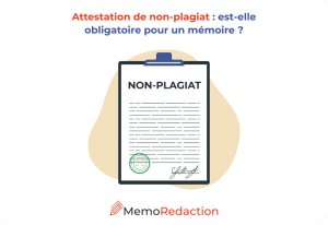 Attestation de non plagiat