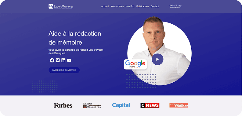 Expertmemoire website