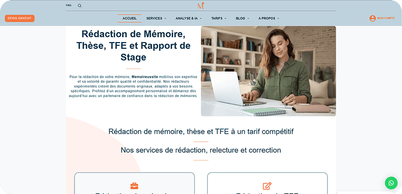 Memoireussite website