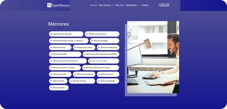 Types de travaux services